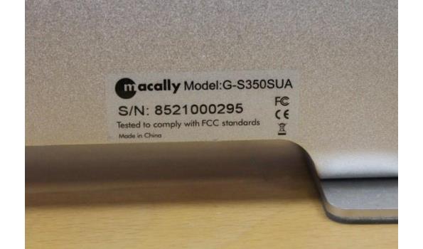 case voor HD-schijf MACALLY G-S350SVA, zonder HD-schijf, zonder kabels